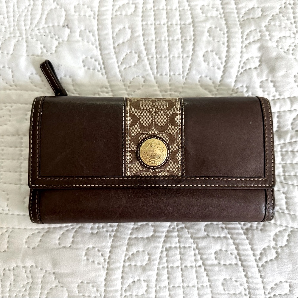 Coach leather wallet